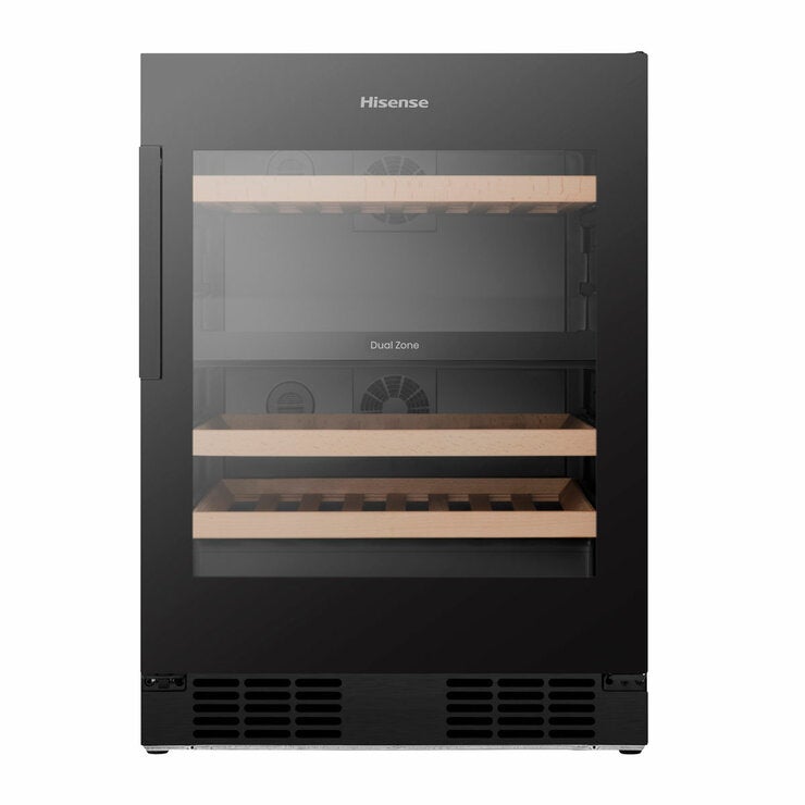Hisense RW3N122GSLF 46 bottle wine cooler black - British product