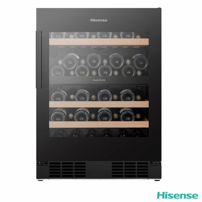 Hisense RW3N122GSLF 46 bottle wine cooler black - British product