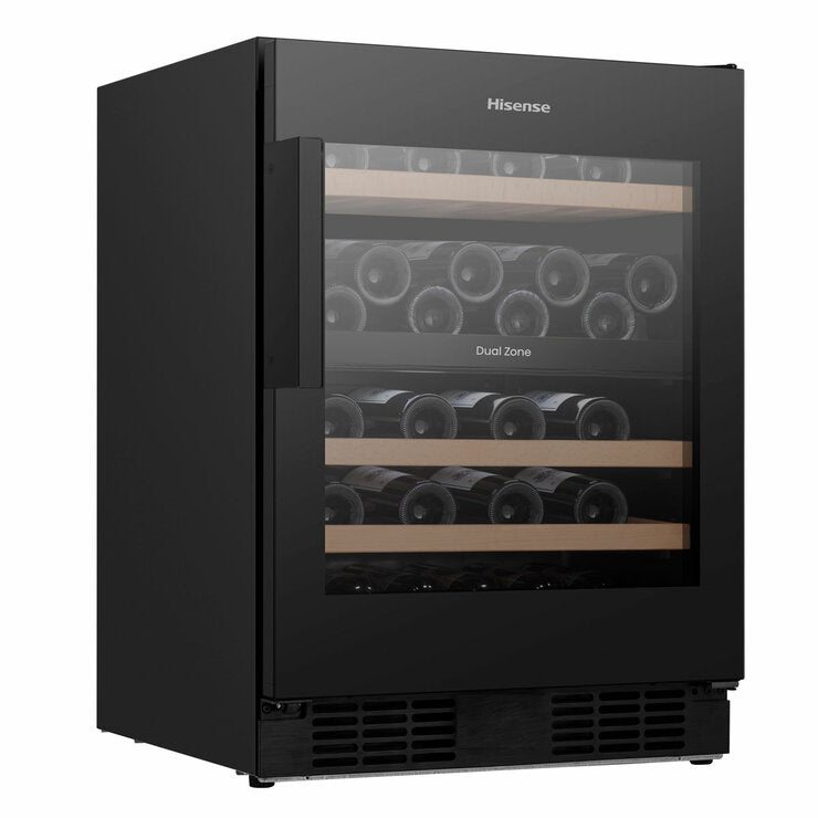 Hisense RW3N122GSLF 46 bottle wine cooler black - British product