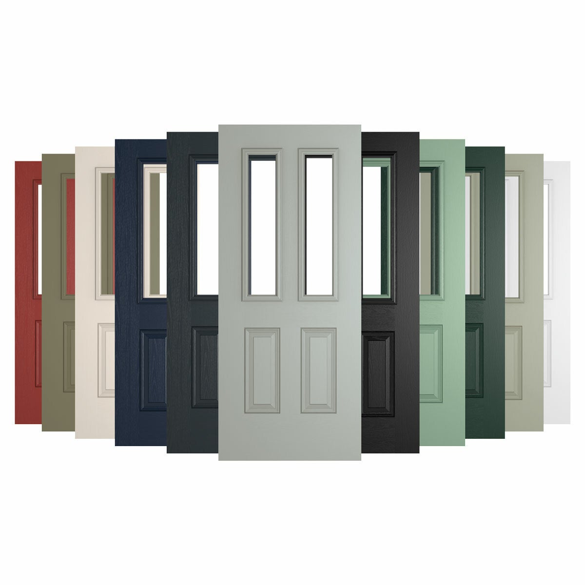 HomeFrame composite front door in various colours - British product