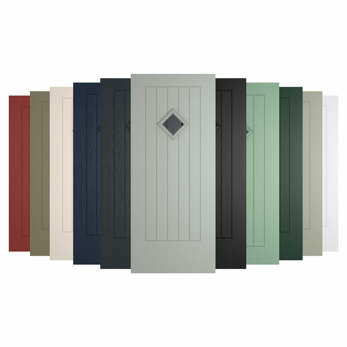 HomeFrame Oslo composite front door up to 1m (British brand)