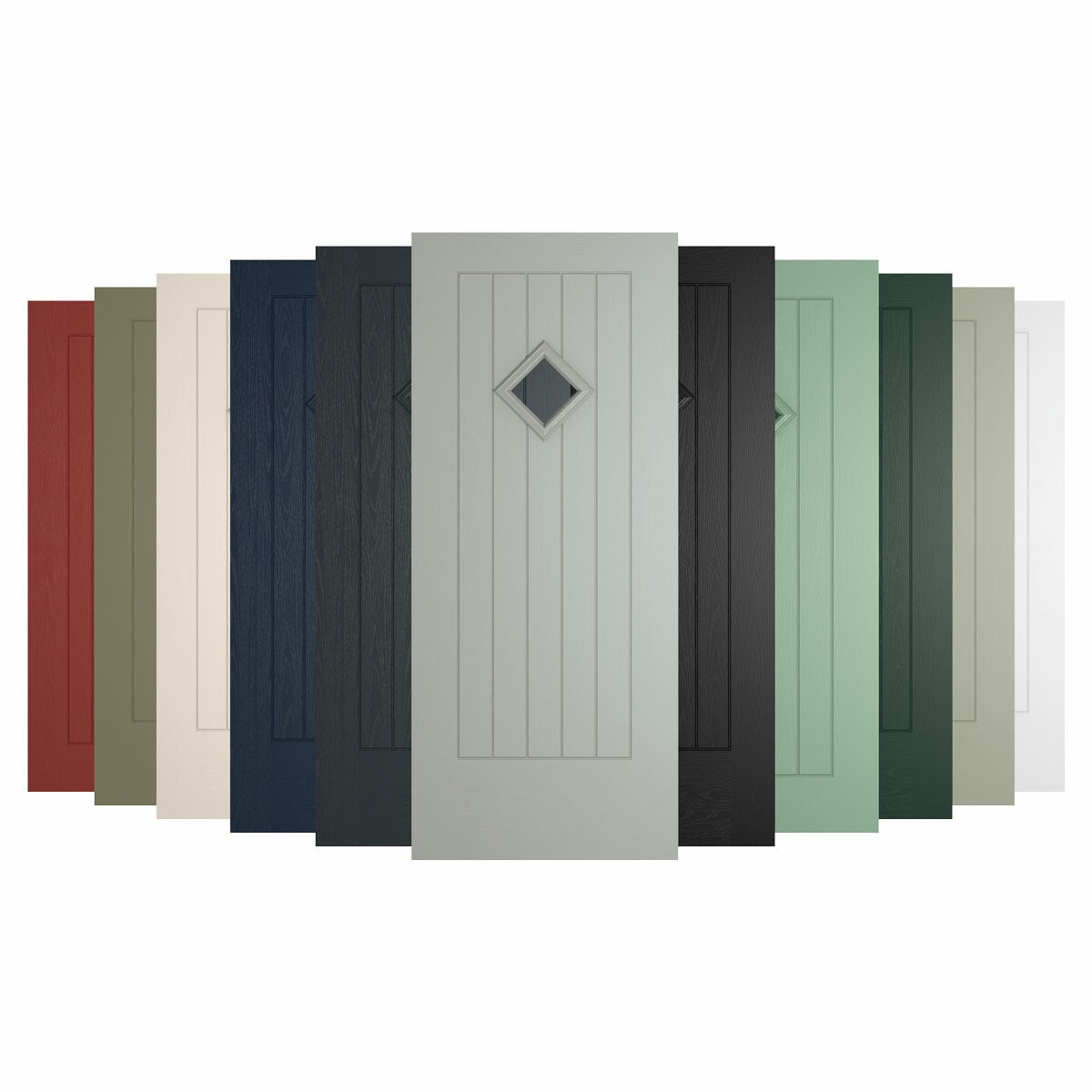 HomeFrame Oslo composite front door up to 1m (British brand)