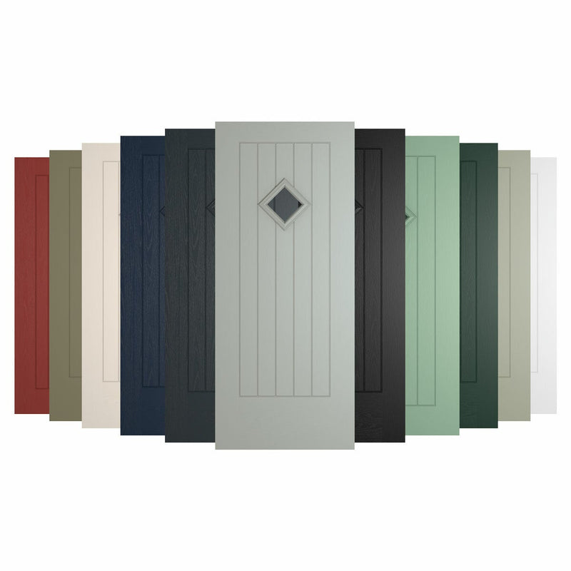 HomeFrame Oslo composite front door up to 1m (British brand)