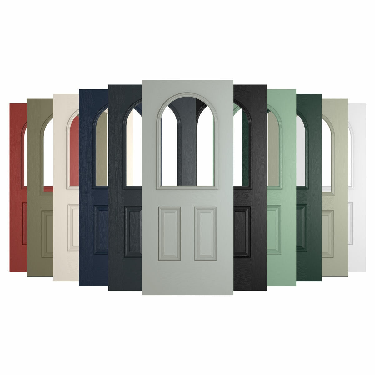 HomeFrame Madeira composite front door up to 1m wide, UK version
