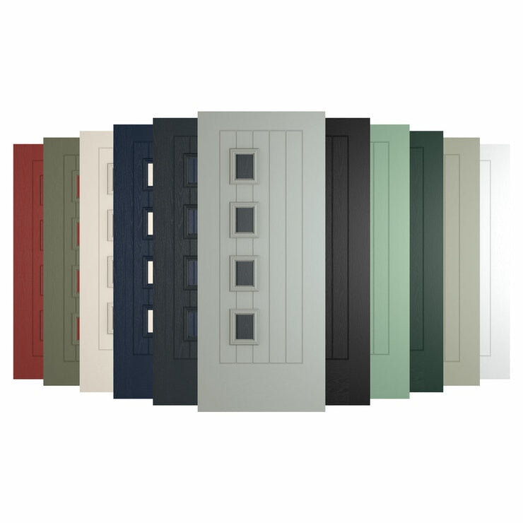 HomeFrame composite front door blue, imported from the UK