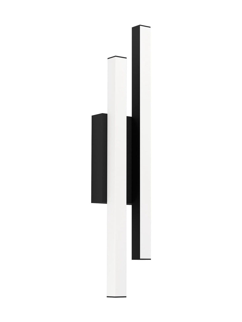Eglo Serricella black LED wall light, imported from the UK