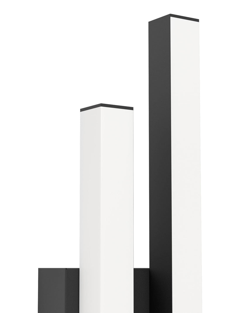 Eglo Serricella black LED wall light, imported from the UK