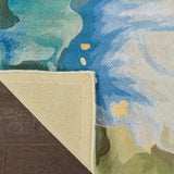 Nourison Prismatic rug blue seafoam in 4 sizes, imported from the UK