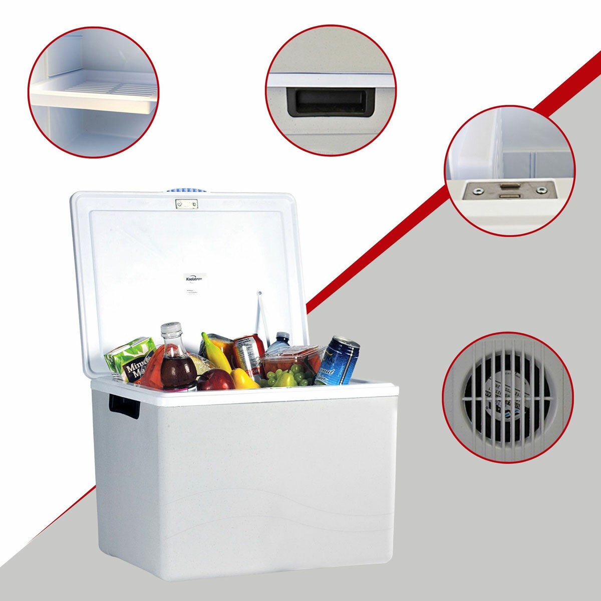 Koolatron electric cool box grey 34L, imported from the UK