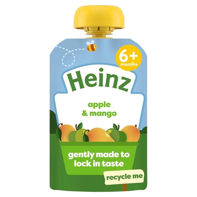 Heinz Apple & Mango Baby Food Fruit Puree Pouch 6+ Months   100g