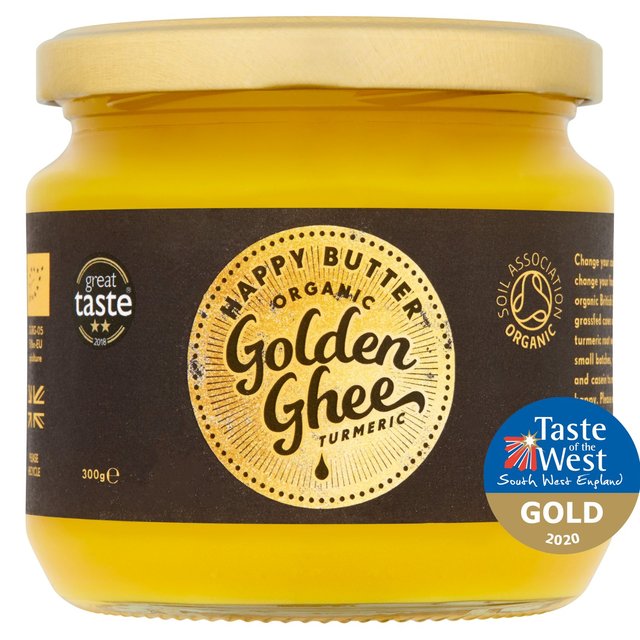 Happy Butter Organic Cultured Turmeric Ghee   300g GOODS M&S   