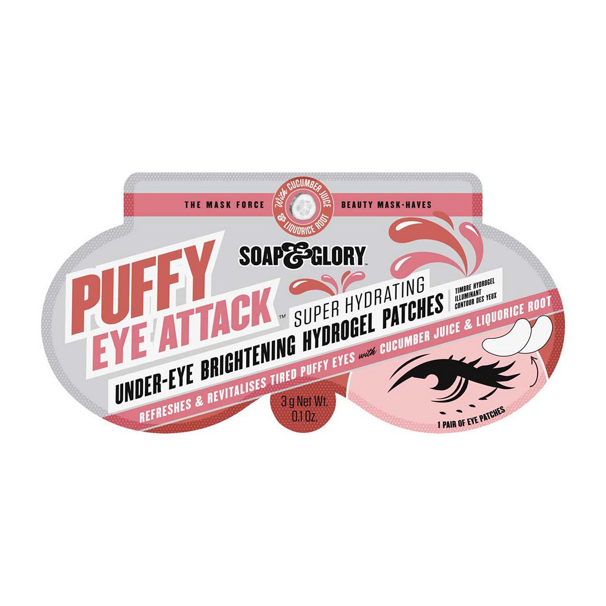 Soap & Glory Puffy Eye Attack Under-Eye Brightening Hydrogel Patches GOODS Boots   