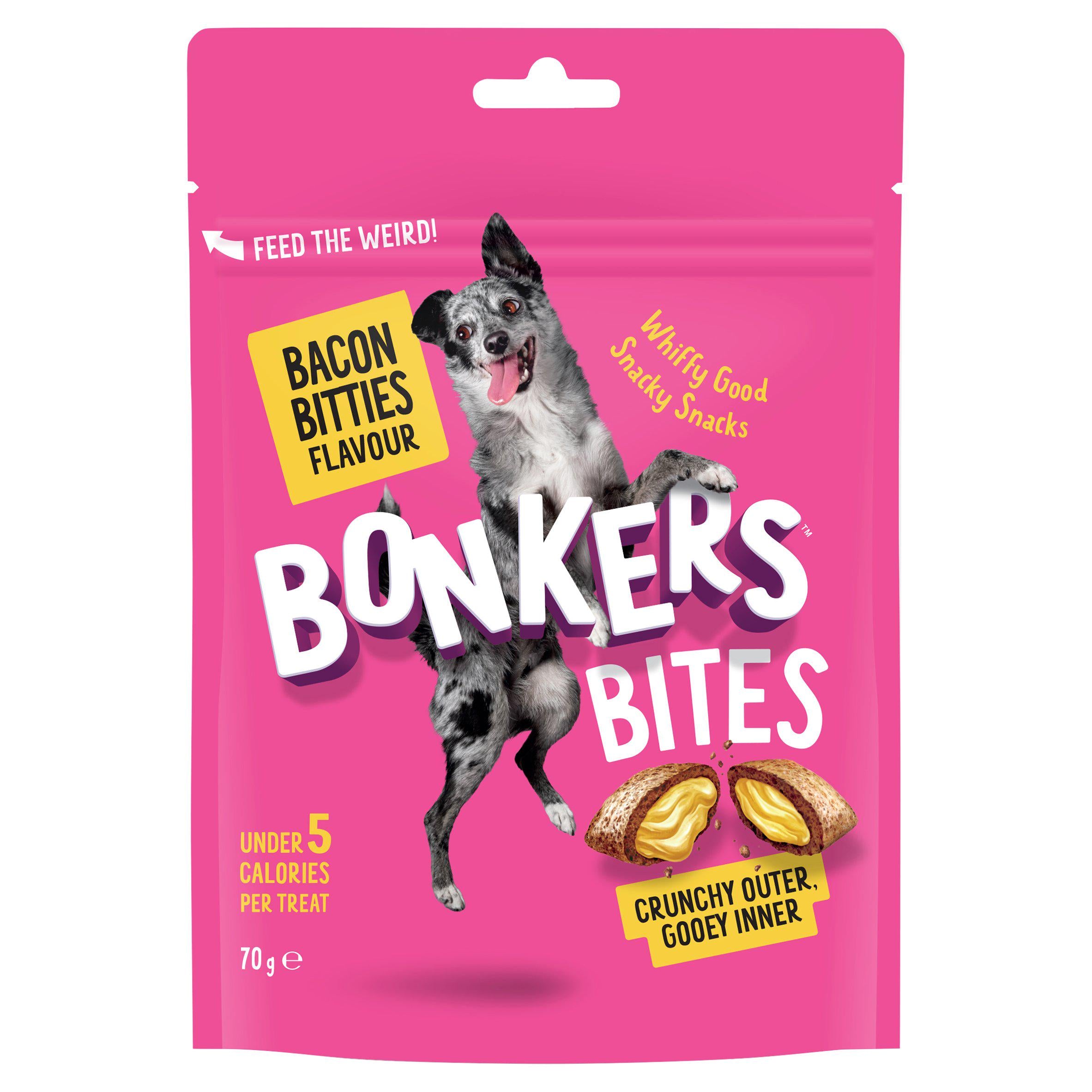 Bonkers Bites Bacon Bitties Flavour 70g GOODS Sainsburys   