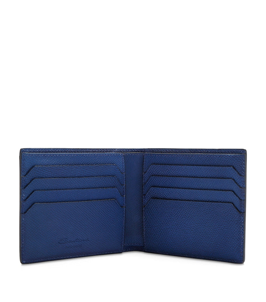 Santoni ombré leather bifold wallet - British product