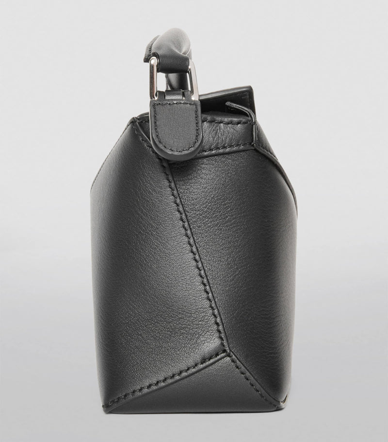 LOEWE mini Puzzle Edge top-handle bag in calfskin, imported from the UK