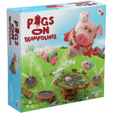 Pigs On Trampolines game rubber pigs trampoline set - British product
