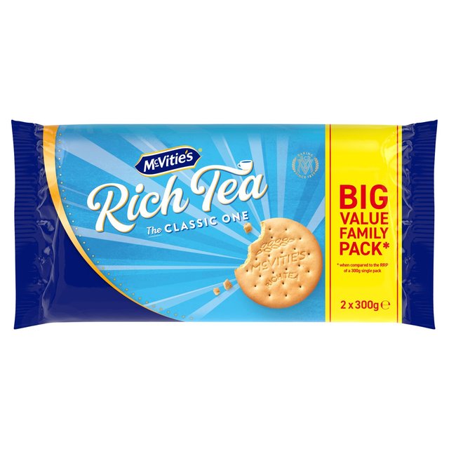 McVitie's Rich Tea The Classic One Biscuits Twin Pack   2 x 300g