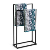 Habitat 2-tier freestanding towel rail black - British product