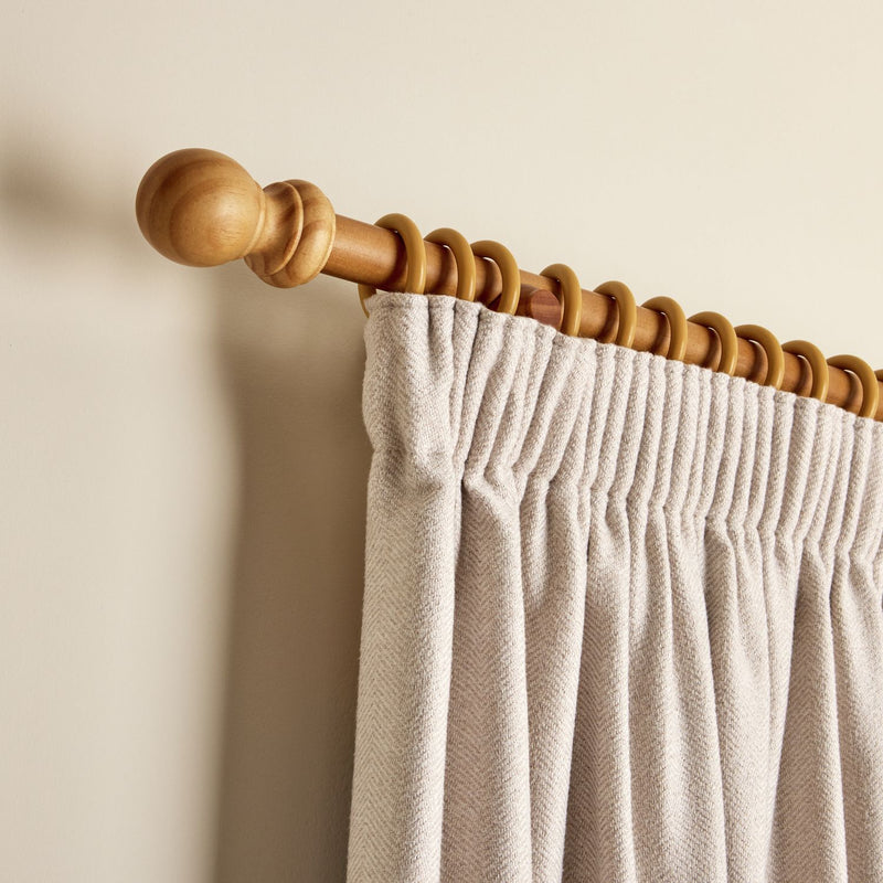 Argos Home wooden fixed curtain pole 300cm - British product