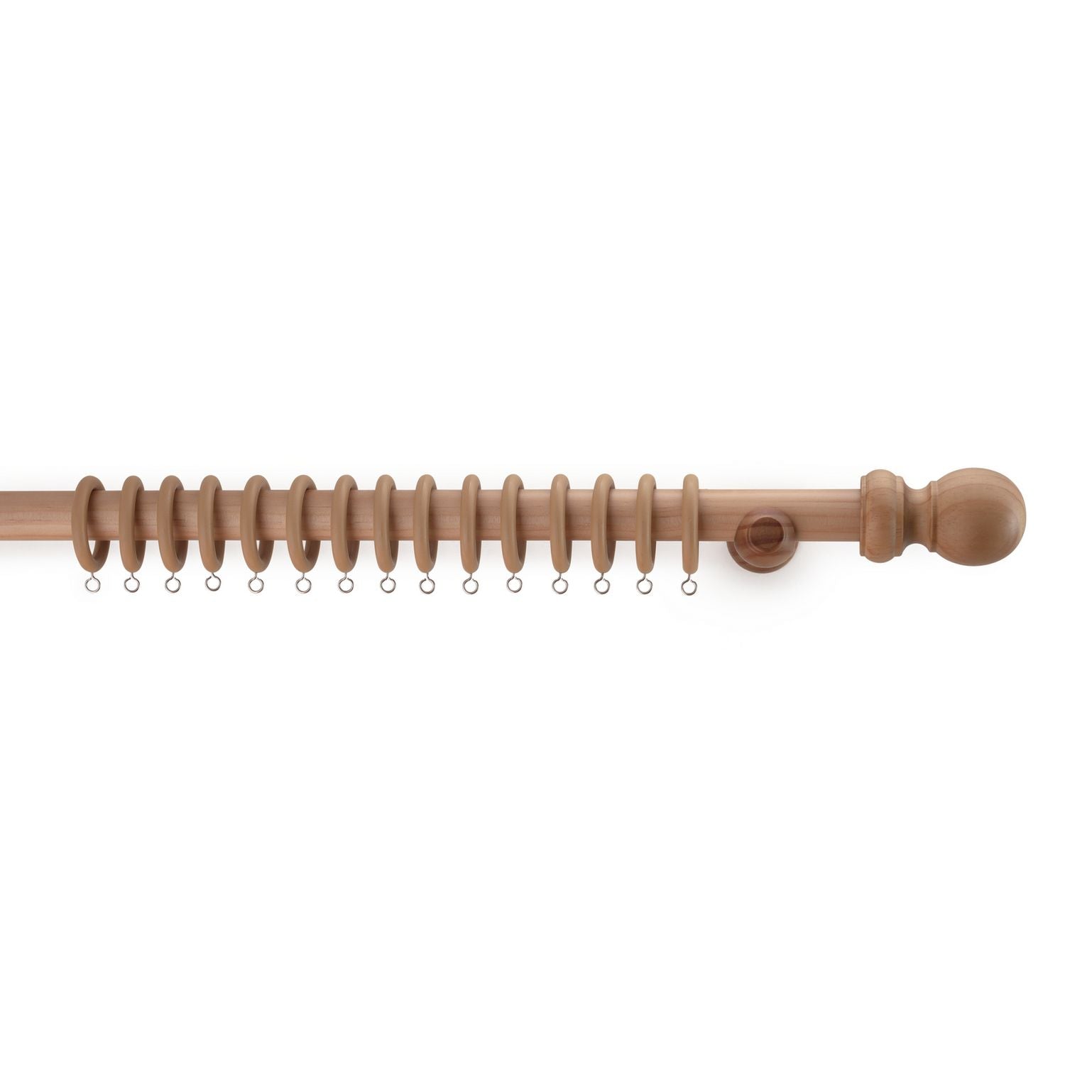 Argos Home wooden fixed curtain pole 300cm - British product