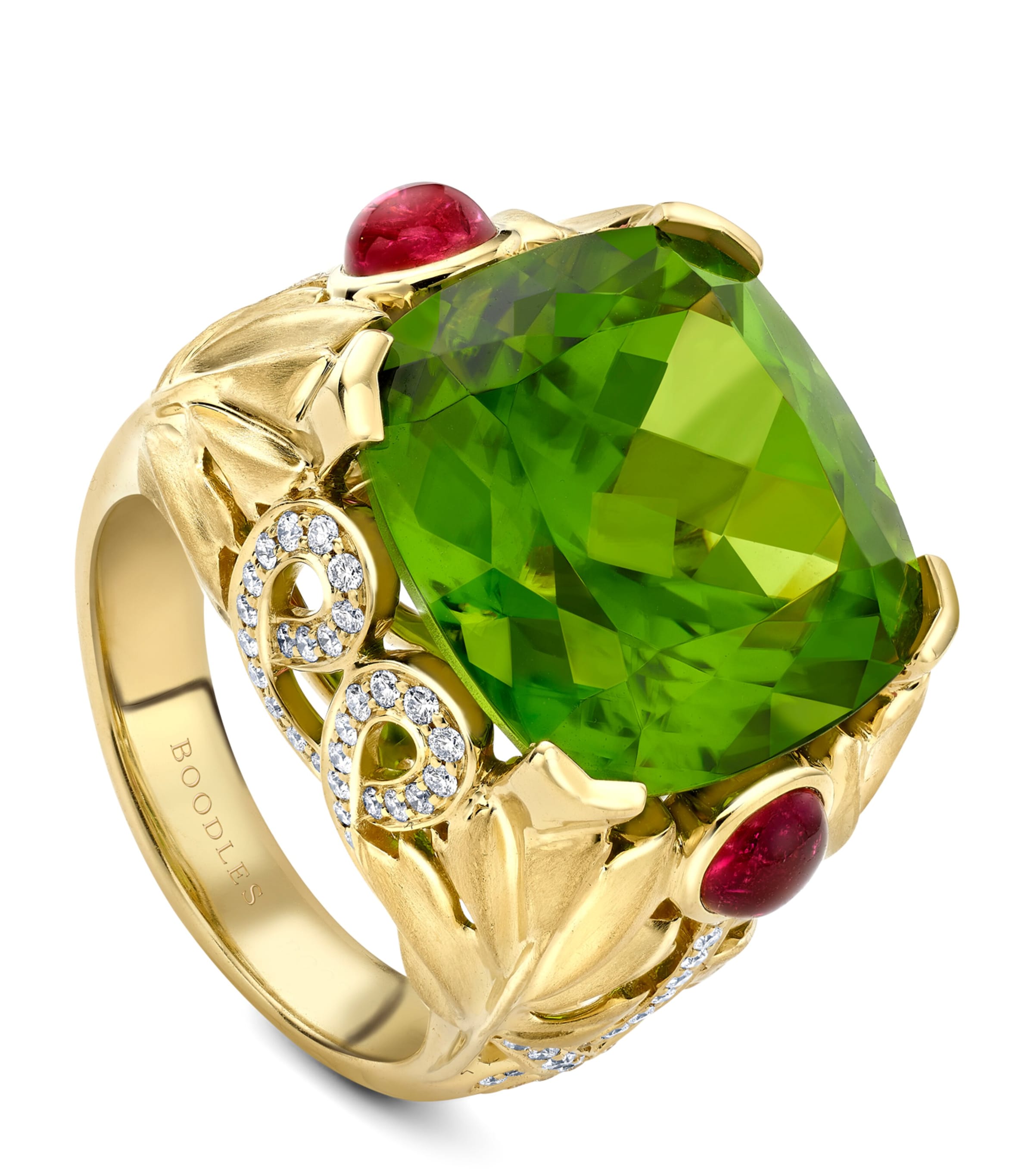 Boodles Palace Great Vine ring peridot garnets diamonds (British brand)