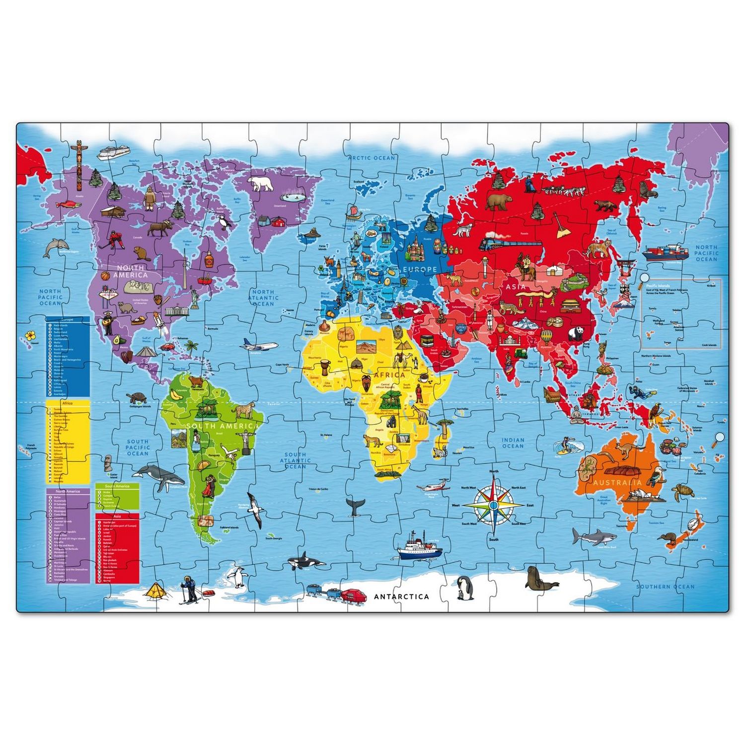 Orchard Toys world map jigsaw puzzle 150 pieces, UK version