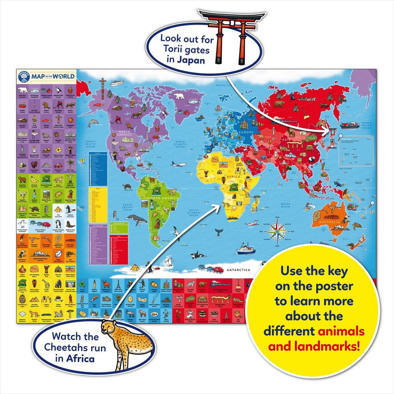Orchard Toys world map jigsaw puzzle 150 pieces, UK version