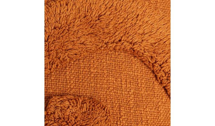 Habitat Abstract Tufted Cushion Orange 43x43cm - British product