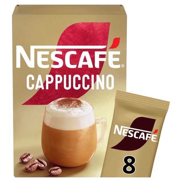 Nescafe Gold Cappuccino Instant Coffee   8 per pack