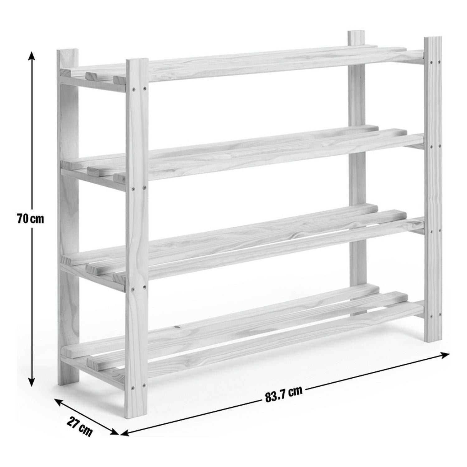 Argos Home 4 shelf shoe storage rack pine, imported from the UK