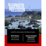 Canon 55-210mm f/5-7.1 IS STM telephoto lens - British product