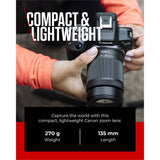 Canon 55-210mm f/5-7.1 IS STM telephoto lens - British product