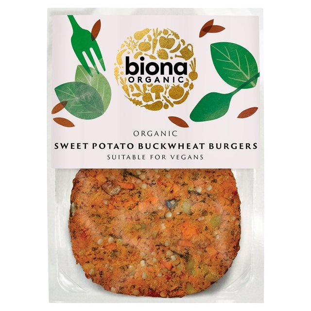 Biona Organic Sweet Potato Buckwheat Burgers   160g GOODS M&S   