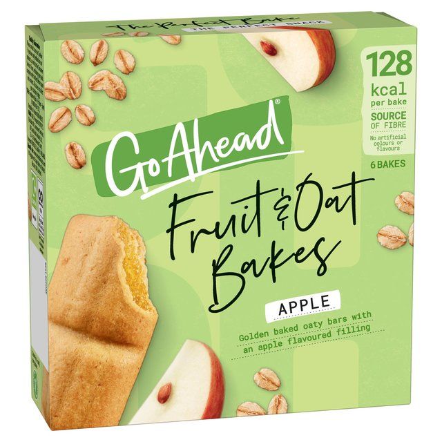 Go Ahead Apple Fruit & Oat Bakes Snack Bars Multipack   6 x 35g GOODS M&S   