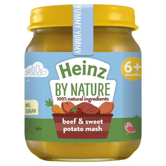 Heinz By Nature Beef & Sweet Potato Mash Baby Food Jar 6+ Months    120g GOODS M&S   