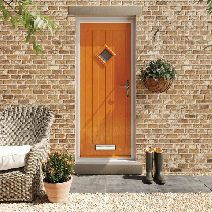 HomeFrame Oslo composite front door up to 1m (British brand)