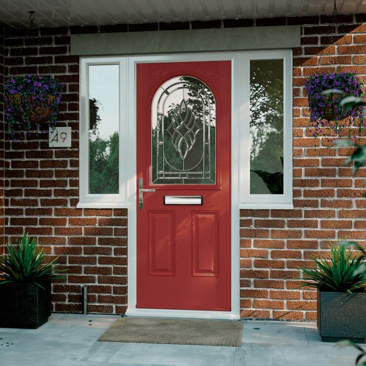 HomeFrame Madeira composite front door up to 1m wide, UK version