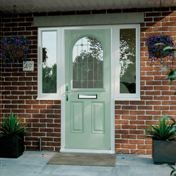 HomeFrame Madeira composite front door up to 1m wide, UK version