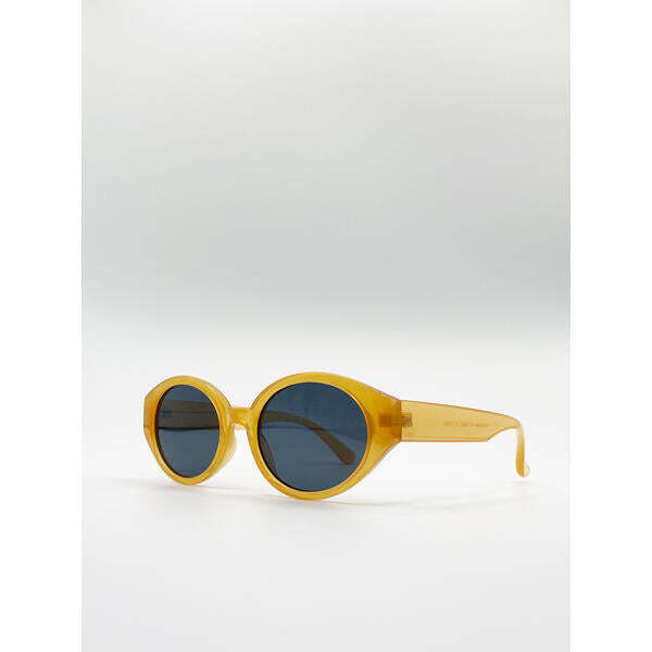 SVNX oval plastic frame sunglasses one size - British product