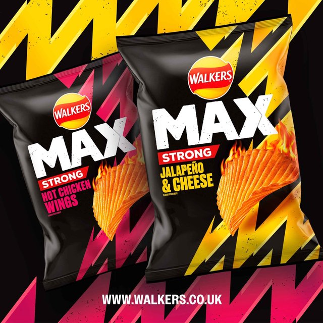 Walkers Max Strong Jalapeno & Cheese Sharing Bag Crisps   140g GOODS M&S   