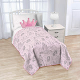 Disney Princess blanket and cushion set pink (British brand)