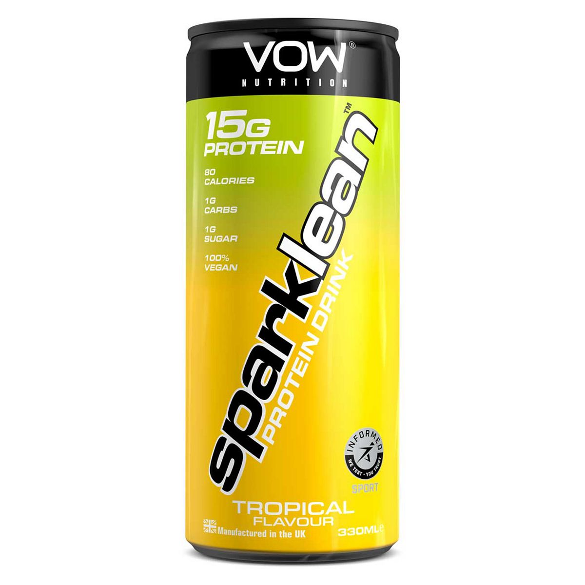 VOW Nutrition SparkLean Protein Drink Tropical 330ml GOODS Boots   