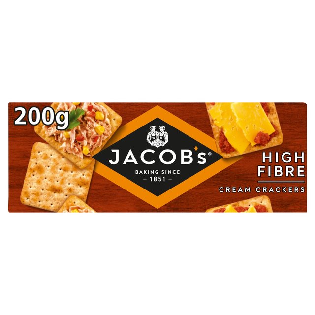 Jacob's High Fibre Cream Crackers   200g