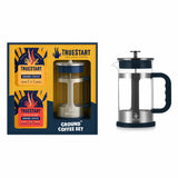 TrueStart coffee cafetiere set with ground coffee 1L 400g, UK version