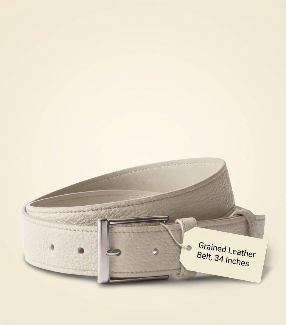 Prada calf leather belt with logo buckle, UK version