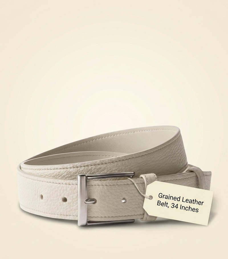 Prada calf leather belt with logo buckle, UK version