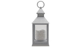 Thoughts Of You graveside lantern grey with LED candle (British brand)