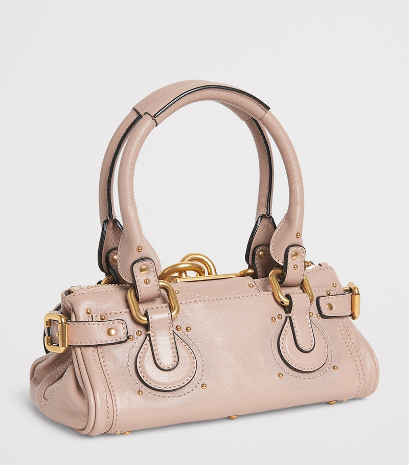 Chloé small leather Paddington top-handle bag, imported from the UK