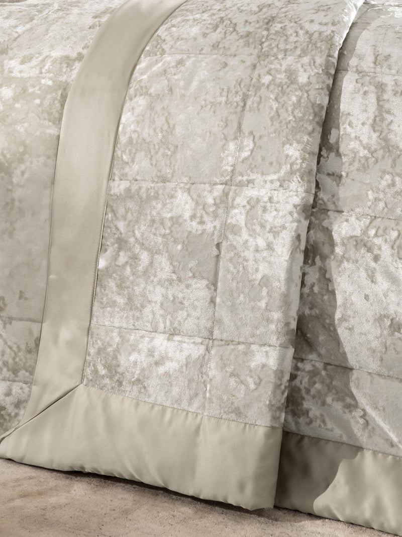 Catherine Lansfield Natural Crushed Bedspread