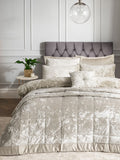 Catherine Lansfield Natural Crushed Bedspread